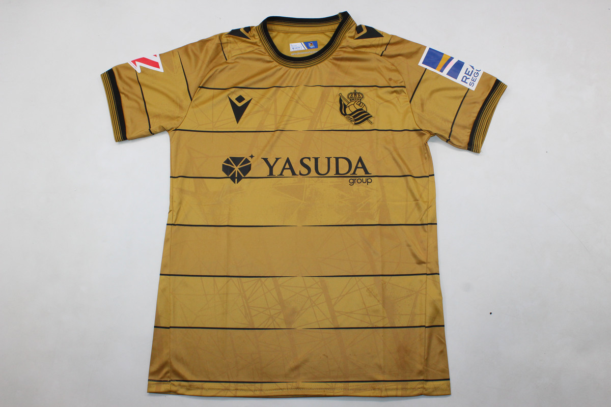 AAA Quality Real Sociedad 24/25 Away Golden Soccer Jersey